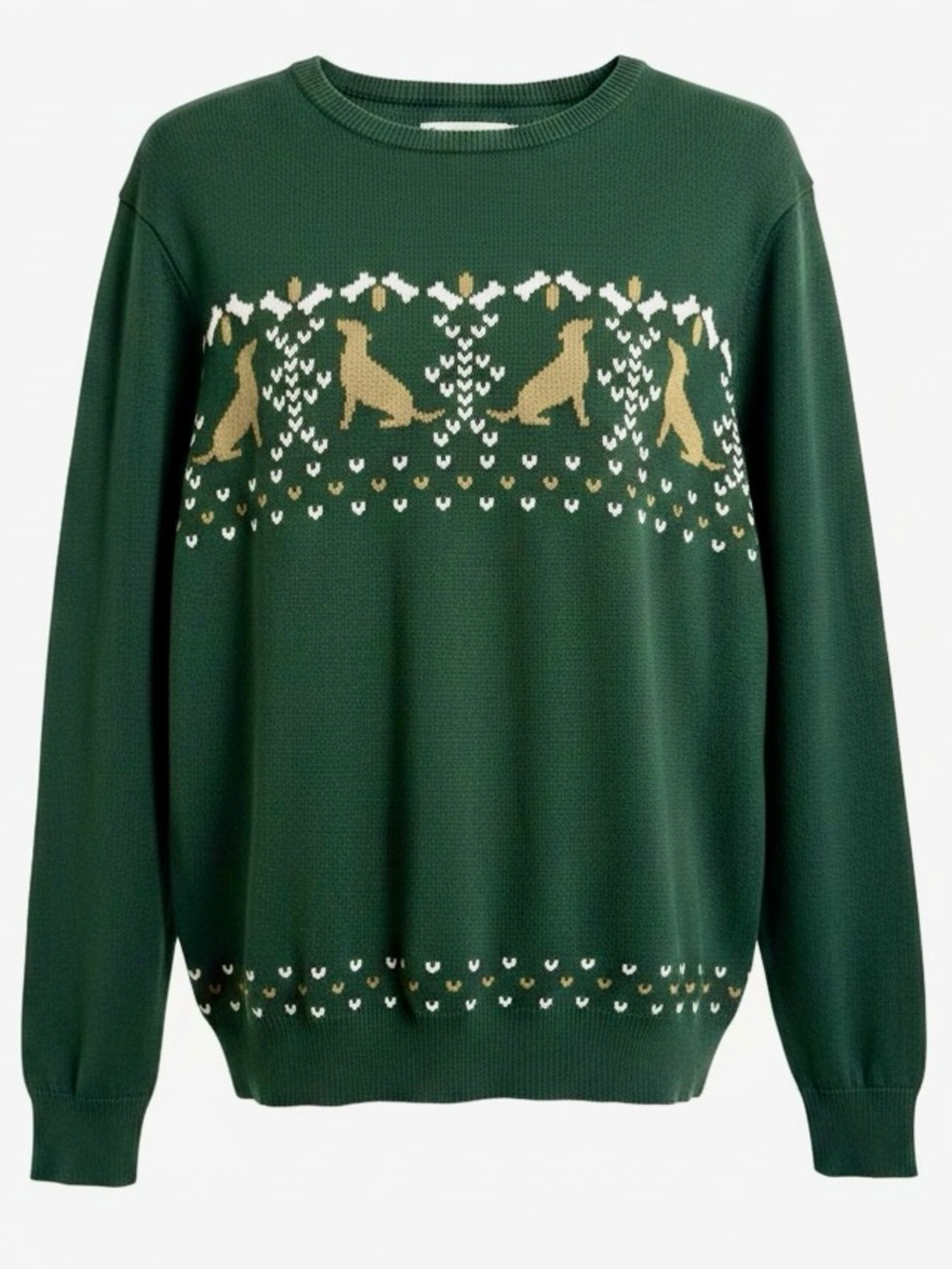 NWT Southern Proper Size XL Bienville Crew Neck Sweater in Pine Good Dog